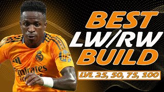 BEST WINGER LWRW BUILD FOR LVL 255075 amp 100  EAFC 25 Clubs [upl. by Eyahsal]