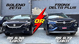 2023 Maruti Fronx vs Baleno  Hatchback के Price मैं SUV 😱😂 [upl. by Freeland]