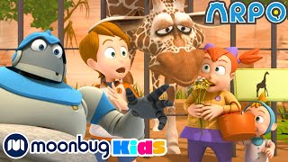 Arpo the Robot  At the Zoo  Moonbug Kids TV Shows  Full Episodes  Cartoons For Kids [upl. by Shaun]