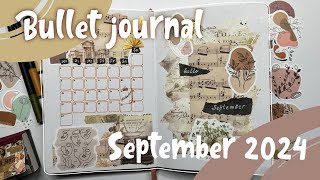 September 2024 Bullet Journal Setupplan with me [upl. by Aciret5]