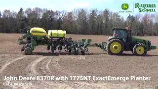 John Deere 8370R with 1775NT ExactEmerge Planter [upl. by Evered]