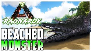 Ark Survival Evolved  BEACHED BASILOSAURUS  Ragnarok EP2 [upl. by Nilek]