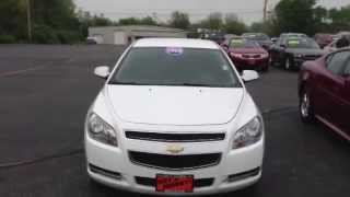 2009 Chevrolet Malibu LT w2LT Sedan white for sale Dayton Troy Piqua Sidney Ohio  CP13454 [upl. by Nance]