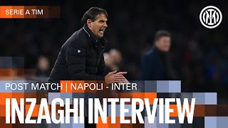 SIMONE INZAGHI INTERVIEW  NAPOLI 03 INTER 🎙️⚫🔵 [upl. by Anneyehc196]