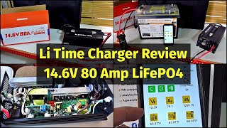 Li Time 80 AMP LiFePO4 Battery Charger Review  Features Specs Demos amp Inside Look [upl. by Nicolis647]