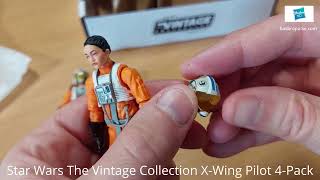 Star Wars The Vintage Collection X Wing Pilot 4 Pack starwars [upl. by Haase]