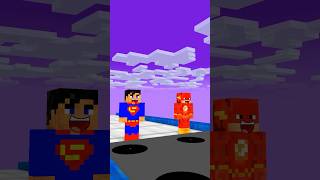 Who Is Fastest Superman Vs Flash minecraft apt [upl. by Lithea]