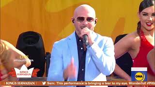 Pitbull performs Dont Stop The Party on Good Morning America [upl. by Bianca]