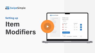 Setting up Item Modifiers with SwipeSimple [upl. by Knick778]