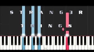 Stranger Things 2  Eulogy Piano Tutorial [upl. by Oiramad609]