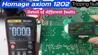 Homage axiom 1202 tripping fault solution  Uzair Electronics [upl. by Lexi]