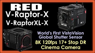 RED VRaptorX and VRaptorXLX 8K 120fps Global Shutter Cinema Camera Announcement  Worlds First [upl. by Shuman606]