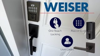 Installing Weiser SmartCode Keyless Entry Lock amp Handleset [upl. by Naimerej]