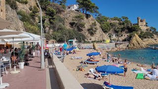 4K Lloret de Mar Catalonia Spain Walking Tour  September 2023 [upl. by Darsie893]