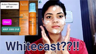 ACNE SUNSCREEN  Avéne Cleanance Sunscreen SPF 50  Review  Application [upl. by Dam75]