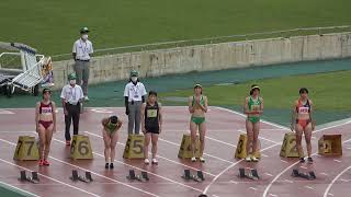 20220717114145宮崎チャレンジマッチ高女ＷＲ100ｍ2組 1福岡中村学園女子12quot30 [upl. by Annyl]