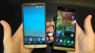 Lg G3 e Sony Xperia Z2 brevissimo confronto [upl. by Maxine33]