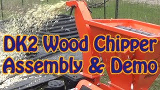 Detail DK2 OPC503 Wood Chipper Assembly Process and Demonstration  See the DK2 Wood Chipper Work [upl. by Kayne441]