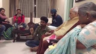 Khuda baksh singing in front of sripandit jasraj ji [upl. by Welcome764]