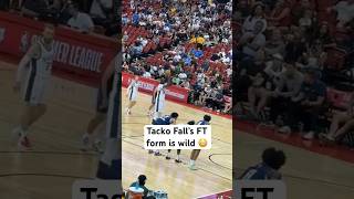 Tacko Fall’s unique free throw form 😅 deionmorrisonIG nba nbasummerleague [upl. by Htiduj]