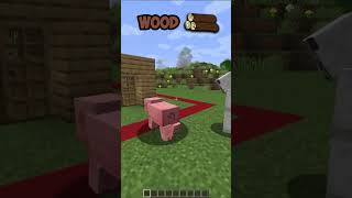 hay VS wood VS bricks in minecraft 😱 shorts [upl. by Aiciruam378]