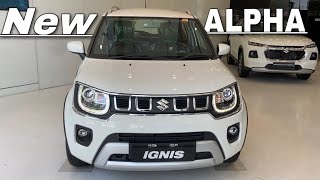 IGNIS ALPHA 2024 TOP MODEL ❤️ NEW IGNIS Top Model 2024 🔥 Maruti Suzuki IGNIS Alpha White Review [upl. by Ttehr]