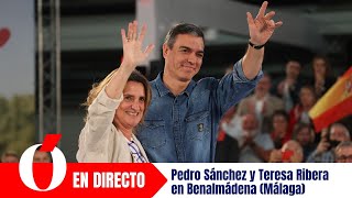 Pedro Sánchez y Teresa Ribera en Benalmádena Málaga [upl. by Stuppy451]