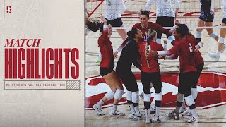 Highlights 6 Stanford Womens Volleyball vs 16 Georgia Tech [upl. by Richmal]