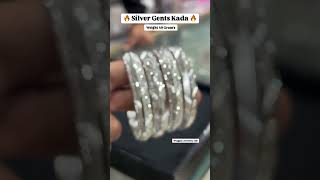 Pure Silver Gents Kada 🔥😍 pure silver gents kada silvercollection nagpaljewellers [upl. by Sexton]