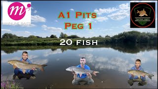 Barbel fishing River Trent A1 Pits [upl. by Anayia658]