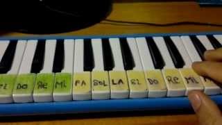 Como tocar 2 que brillamos de Zona Ganjah con tu melodica [upl. by Roberto691]