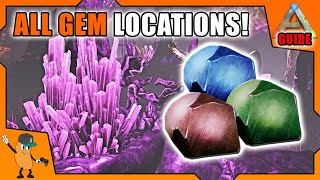 ALL GEM LOCATIONS ON VALGUERO Without Hazard Suit  Ark Survival Evolved Valguero [upl. by Nnylear503]