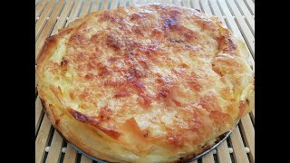 How I Make Burek  Boureki  Borek with Cottage Cheese Simply Delicious [upl. by Gerge]