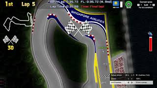 Ultimate Virtual 6  R9 Singapore Grand Prix [upl. by Teerprug]