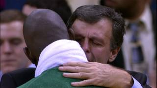 McHale amp Garnett share emotional embrace following game [upl. by Uticas]