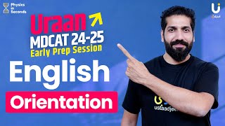 mdcat  English Orientation  Uraan MDCAT 202424 Teacher Pace Session [upl. by Ahsier]