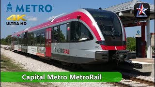 4K Trip Report  Cap Metro MetroRail from Austin to Leander  Austin TX [upl. by Michael328]