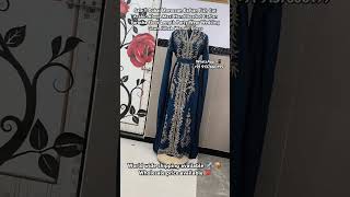 Moroccan Kaftan Fish Cut Arabic Abaya Maxi Hand Beaded Caftan [upl. by Etteyafal933]