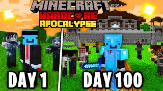 I Survived 100 Days in a ZOMBIE APOCALYPSE in Minecraft Hardcore [upl. by Llirrem]