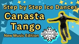 Canasta Tango Follow Along Tutorial for Ice Dance by IceSkatingLondon [upl. by Leodora]