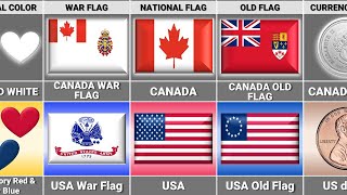 USA vs Canada  Country Comparison  United States vs Canada  Country Comparison Comparison Nation [upl. by Leclair]