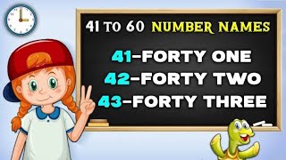 Counting 41 to 60  Number songs  Number rhymes for children  Part3 [upl. by Nohtiek]