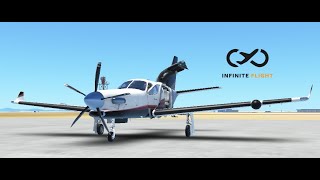 infinite flight tbm 940 startp engineamptakeoff [upl. by Ogilvy]