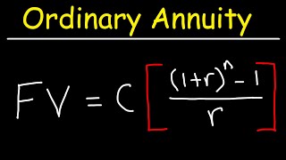 How To Calculate The Future Value of an Ordinary Annuity [upl. by Franny952]