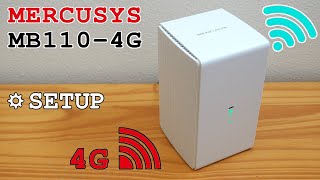 Mercusys MB1104G router 4G WiFi • Unboxing installation configuration and test [upl. by Elyrpa]