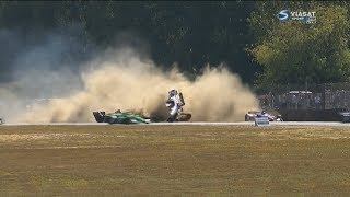 IndyCar Series 2018 Grand Prix of Portland Start Big Crash all angles [upl. by Hendel727]