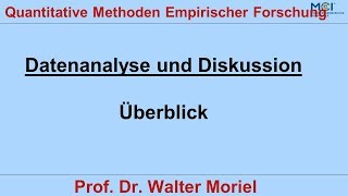 Erhebung mit Fragebogen 61 Datenanalyse und Diskussion Überblick [upl. by Tehc]