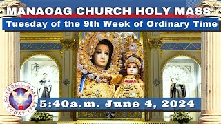 CATHOLIC MASS OUR LADY OF MANAOAG CHURCH LIVE MASS TODAY Jun 4 2024 540am Holy Rosary [upl. by Keheley]