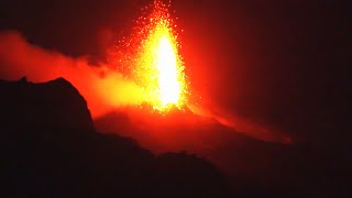 Stromboli eruptions  24 October 2023 [upl. by Stieglitz]