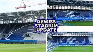 WOW BELLISSIMO New Gewiss Stadium Update Seat Installations at Curva Sud Morosini Facade [upl. by Eilyab848]